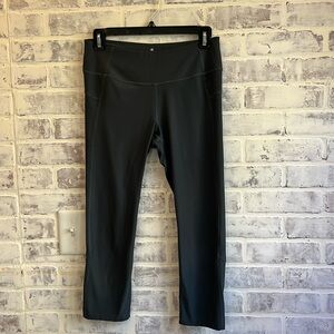 EUC Apana Women's Cropped Yoga Leggings Slate Blue Women's Athleisure Size Small